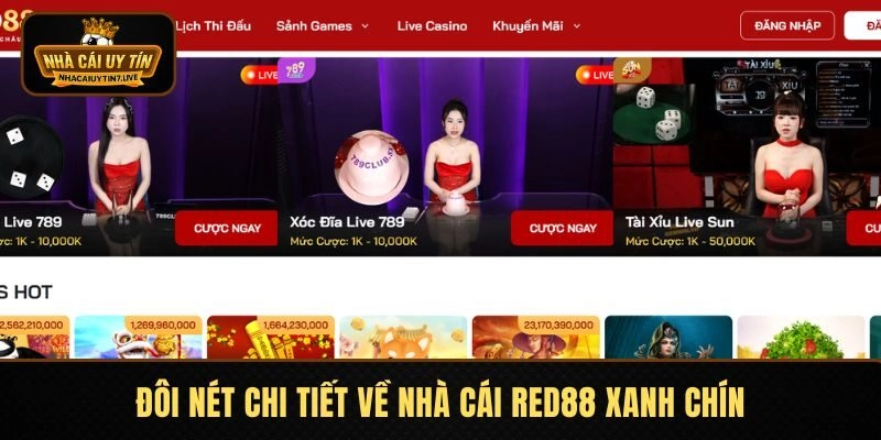 Đôi nét chi tiết về nhà cái RED88 xanh chín