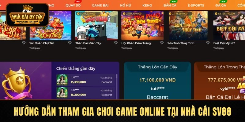 Hướng dẫn tham gia chơi game online tại nhà cái SV88 Hướng dẫn tham gia chơi game online tại nhà cái SV88