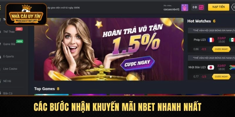 Các bước nhận thưởng từ nhà cái nhanh nhất